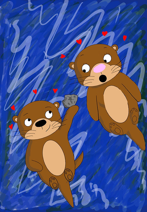 Illustrated animal character from a children's book